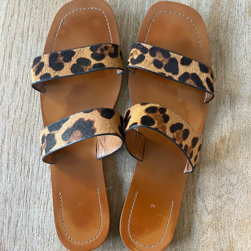 Zara Leopard Sandals
